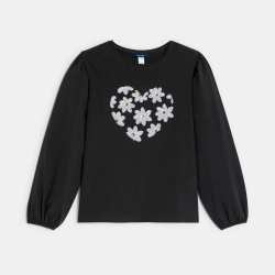 تيشيرت مزين بطبعة مطرزة...